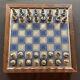 Franklin Mint National Historical Society Civil War Chess Set 1983 Pewter Pcs