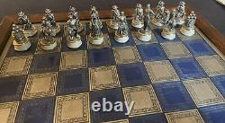 Franklin Mint National Historical Society Civil War Chess Set 1983 Pewter PCS