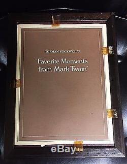 Franklin Mint Norman Rockwell Favorite Moments From Mark Twain Silver Ingots