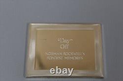 Franklin Mint Norman Rockwell's Fondest Memories Day Off 3.42 Oz