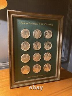 Franklin Mint Norman Rockwell's Spirit of Scouting Sterling Silver Boy Scout Set