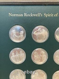 Franklin Mint Norman Rockwell's Spirit of Scouting Sterling Silver Boy Scout Set