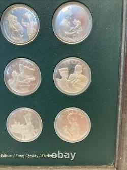 Franklin Mint Norman Rockwell's Spirit of Scouting Sterling Silver Boy Scout Set