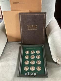 Franklin Mint Norman Rockwell's Spirit of Scouting Sterling Silver Set 300g