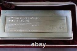 Franklin Mint Nov. 14, 1972 NY Stock Exchange 1000 gram. 925 Sterling Silver Bar