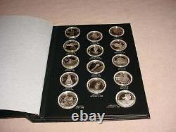 Franklin Mint Official American Space Flight Silver Anniversary 25 Silver Medals
