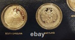 Franklin Mint Official Bicentennial Medals Of Original 13 States. 925 Ss Coins