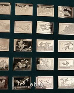 Franklin Mint Official Duck Stamp of America 24 k gold plate on sterling silver