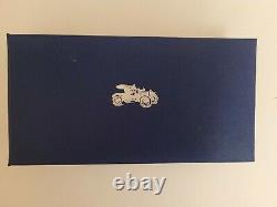 Franklin Mint Official Silver Emblems Of The 50 World's Greatest Automobiles Coa