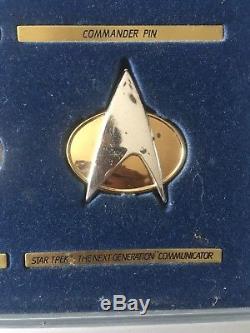 Franklin Mint Official Star Trek Insignia Collection in Silver and Gold