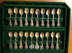 Franklin Mint Official State Flowers (50) Mini Spoon Collection STERLING