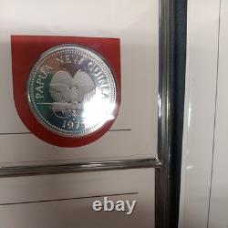Franklin Mint Papua New Guinea 1975 Official Currency 5 Kina 10 Silver Coin