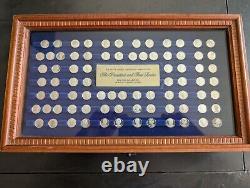 Franklin Mint President & 1st Lady Sterling Silver 1.6g Proof 80 Medal Set