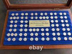 Franklin Mint President & 1st Lady Sterling Silver 1.6g Proof 80 Medal Set