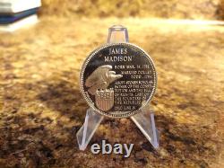 Franklin Mint Presidential Commemorative Silver Medal James Madison Read
