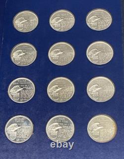Franklin Mint Presidential Medallions Proof Sterling Silver Net 36 oz pure withCOA
