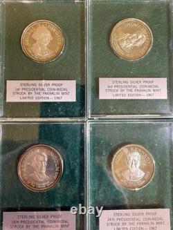 Franklin Mint Presidential Medals 35 Piece Set Sterling