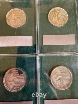 Franklin Mint Presidential Medals 35 Piece Set Sterling