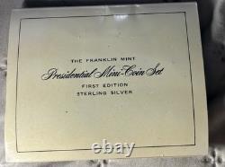 Franklin Mint Presidential Mini Coin Set First Edition Silver Coins