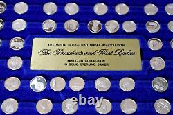 Franklin Mint Presidents & First Ladies Mini Solid 925 Sterling Silver Proof Set