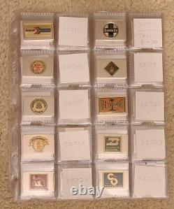 Franklin Mint Railroad Emblem silver bars Complete set of 50 in Display case