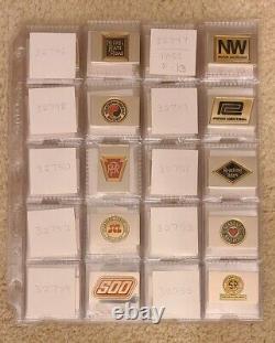 Franklin Mint Railroad Emblem silver bars Complete set of 50 in Display case