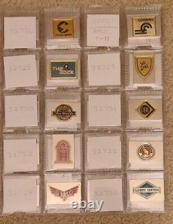 Franklin Mint Railroad Emblem silver bars Complete set of 50 in Display case