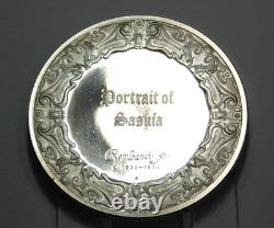 Franklin Mint Rembrandt Medal Portrait of Saskia 1.96 oz Silver Cameo Proof K485