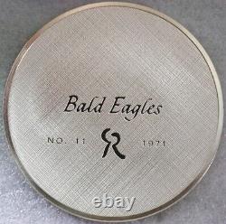 Franklin Mint Roberts Birds 1971 Bald Eagle Sterling Silver Proof Medal No. 11