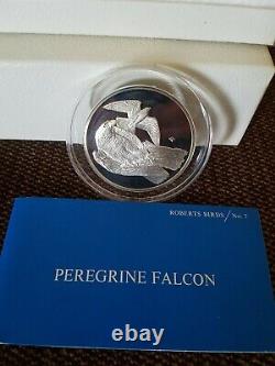 Franklin Mint Roberts Birds (5). 925 Sterling SILVER Medals #6-10 10 OZ Set COA