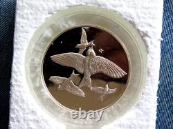 Franklin Mint Roberts Birds Sterling Silver 2oz Shrink Wrapped Box COA D11
