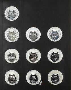 Franklin Mint/Royal Shakespeare Co. Complete Sterling Silver Proof 38 Medal Set