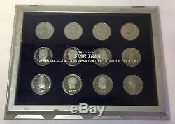 Franklin Mint STAR TREK INTERGALACTIC COMMEMORATIVE SILVER COIN COLLECTION