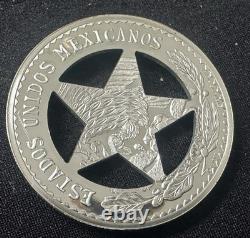 Franklin Mint STERLING SILVER Badge Texas State Rangers + original box