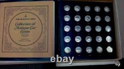 Franklin Mint Series 1 and 2 Collection of Sterling Silver Antique Car Coins