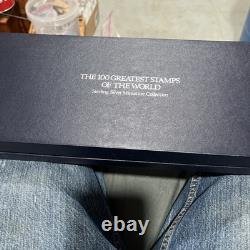 Franklin Mint Silver 100 Greatest Stamps of the World Complete Set Vintage 1981
