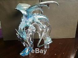 Franklin Mint Silver-Blue Dragon Lord of the Ice Realm by Michael Whelan