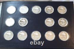 Franklin Mint Silver Coin Signers of the Declaration 56 Pc Sterling 58.3 oz