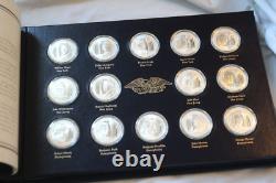 Franklin Mint Silver Coin Signers of the Declaration 56 Pc Sterling 58.3 oz