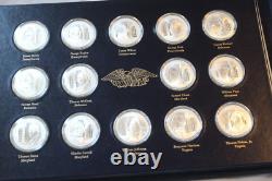 Franklin Mint Silver Coin Signers of the Declaration 56 Pc Sterling 58.3 oz