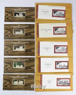 Franklin Mint Silver Ingot Limited 1st Ed 50 Proof International Locomotive Set