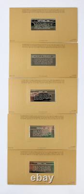Franklin Mint Silver Ingot Limited 1st Ed 50 Proof International Locomotive Set