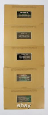 Franklin Mint Silver Ingot Limited 1st Ed 50 Proof International Locomotive Set