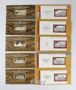 Franklin Mint Silver Ingot Limited 1st Ed 50 Proof International Locomotive Set