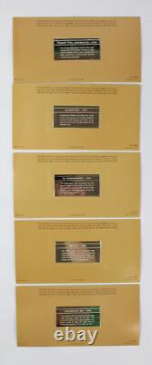 Franklin Mint Silver Ingot Limited 1st Ed 50 Proof International Locomotive Set