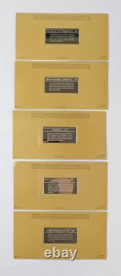 Franklin Mint Silver Ingot Limited 1st Ed 50 Proof International Locomotive Set