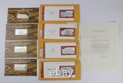 Franklin Mint Silver Ingot Limited 1st Ed 50 Proof International Locomotive Set