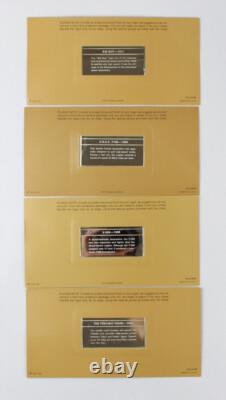 Franklin Mint Silver Ingot Limited 1st Ed 50 Proof International Locomotive Set