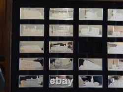 Franklin Mint Silver Ingot Limited 1st Ed Proof International Locomotive Set