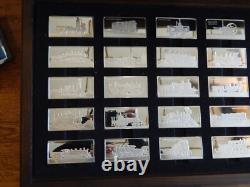Franklin Mint Silver Ingot Limited 1st Ed Proof International Locomotive Set